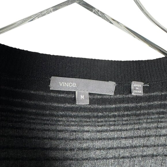 Vince Cashmere Blend Long sleeve Striped cardigan Sweater womens size medium - Picture 5 of 7